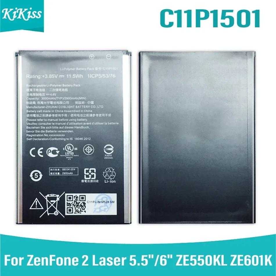 

Аккумулятор C11P1501 2900 мАч для ASUS ZenFone 2 Laser 5,5 дюйма/6 дюймов ZenFone Selfie ZE550KL ZE601KL Z00LD Z011D ZD551KL Z00UD ZenFone2