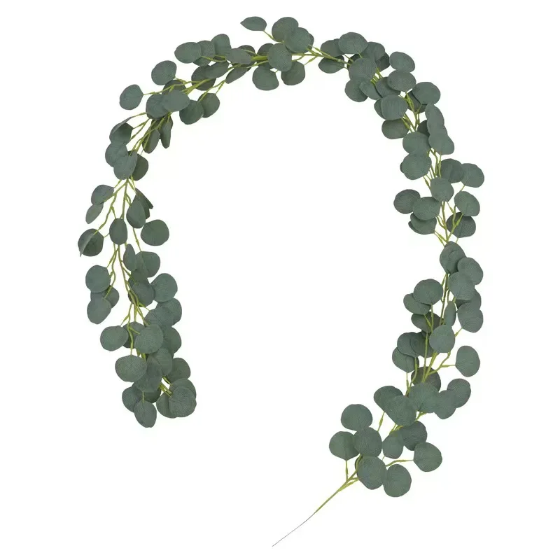 1/3 stücke 200 CM Künstliche Pflanzen Gefälschte Grüne Eukalyptus Blätter Lvy Vine Hause Zimmer Hochzeit Garten Weihnachten Party Decor diy Hängen