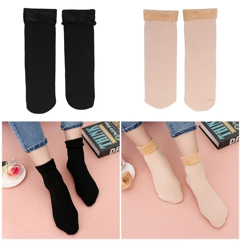 

Winter Warmer Thermal Snow Boots Cashmere Velvet Floor Stocking Wool Hosiery Thicken Socks