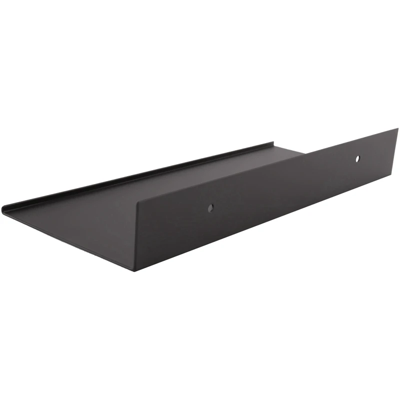 4X Metal Wall Shelves,Black Floating Shelves,Bathroom Racks, Wall Display Shelves,Wall Mounted Kitchen Spice Racks(30Cm)