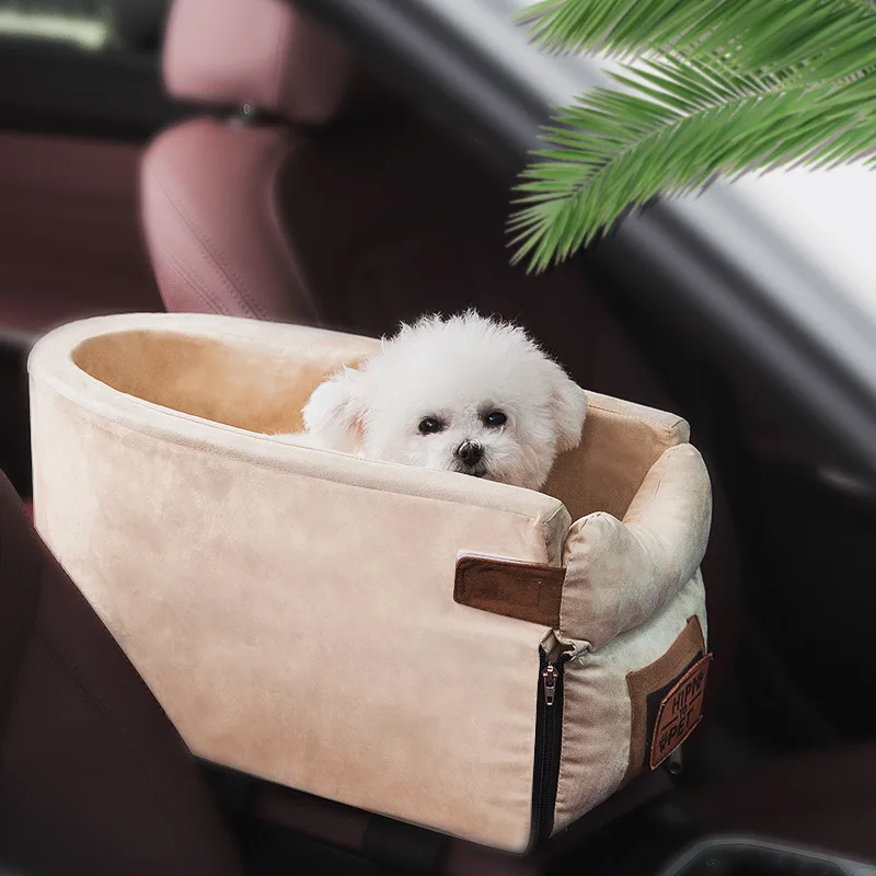 Cat Dog Bed Travel Central Control Car Safety Pet Portable Seat Transport Small Dog Chihuahua Teddy Carrier Protector