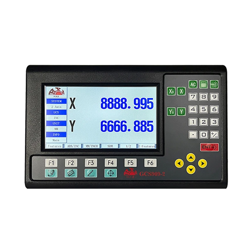 ความแม่นยําสูง 5um/1um 2 แกน LCD Dro ชุดเครื่องกลึงโลหะ Digital Readout Monitor & 2pcs Linear Scale Linear Encoder ไม้บรรทัดดิจิตอล