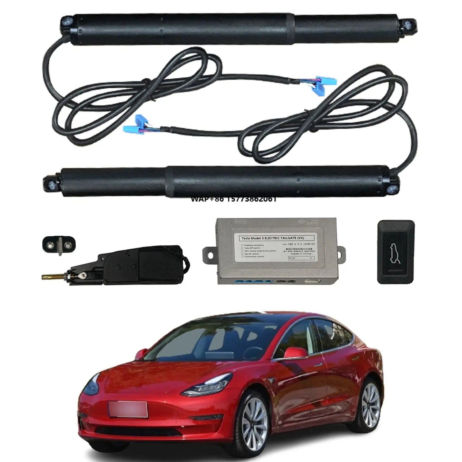 Power Liftgate Back Door Rear Hatch Struts Auto Car Trunk Boot Lid Lift Support Rod Electric Tailgate for T Model S 3 X Y
