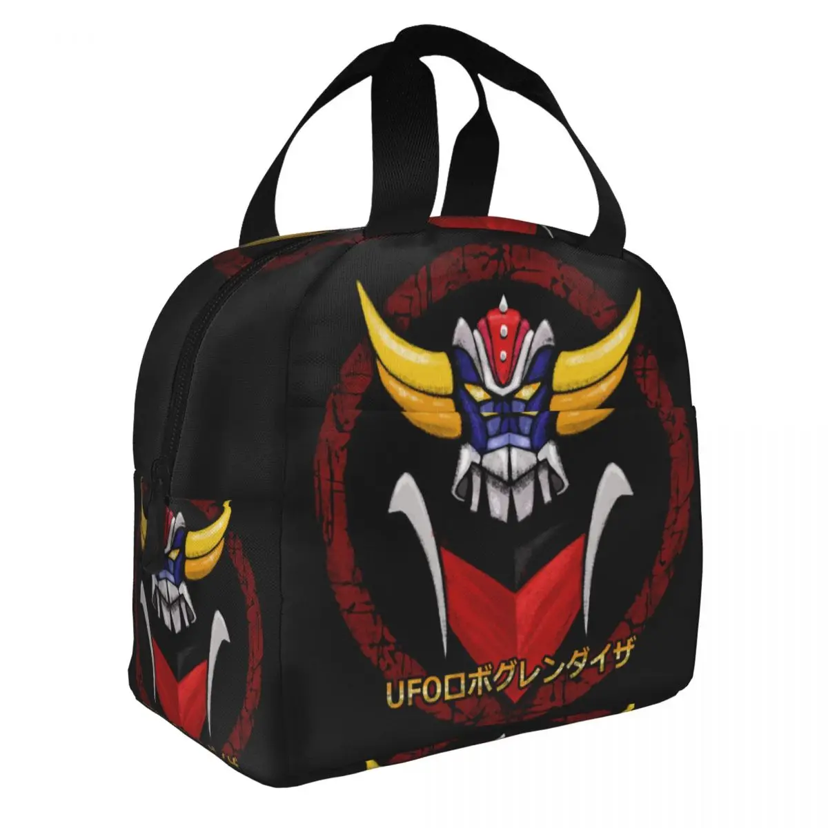 Ufo Robot Grendizer Goldrake Mazinger Z Anime Insulated Lunch Tote Bag for Women Resuable Cooler Thermal Food Lunch Box