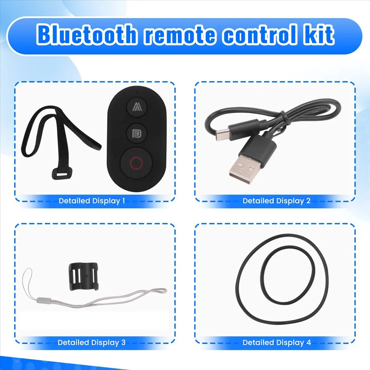 

Bluetooth-пульт дистанционного управления T28C для Insta360 X3 X4 Ace Pro 2 GoPro 12 13 — универсальные аксессуары для камер