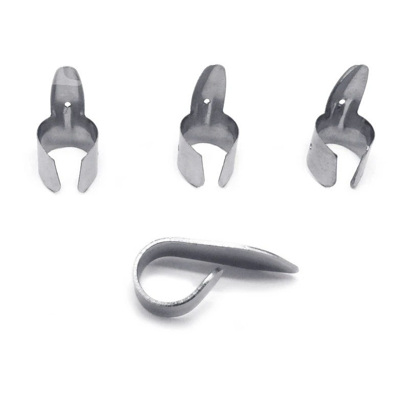 4 Pieces Stainless Steel Guitar Finger Picks, Silver Color Adjustable Metal Finger Thumb Picks Pack For Guitar, Banjo