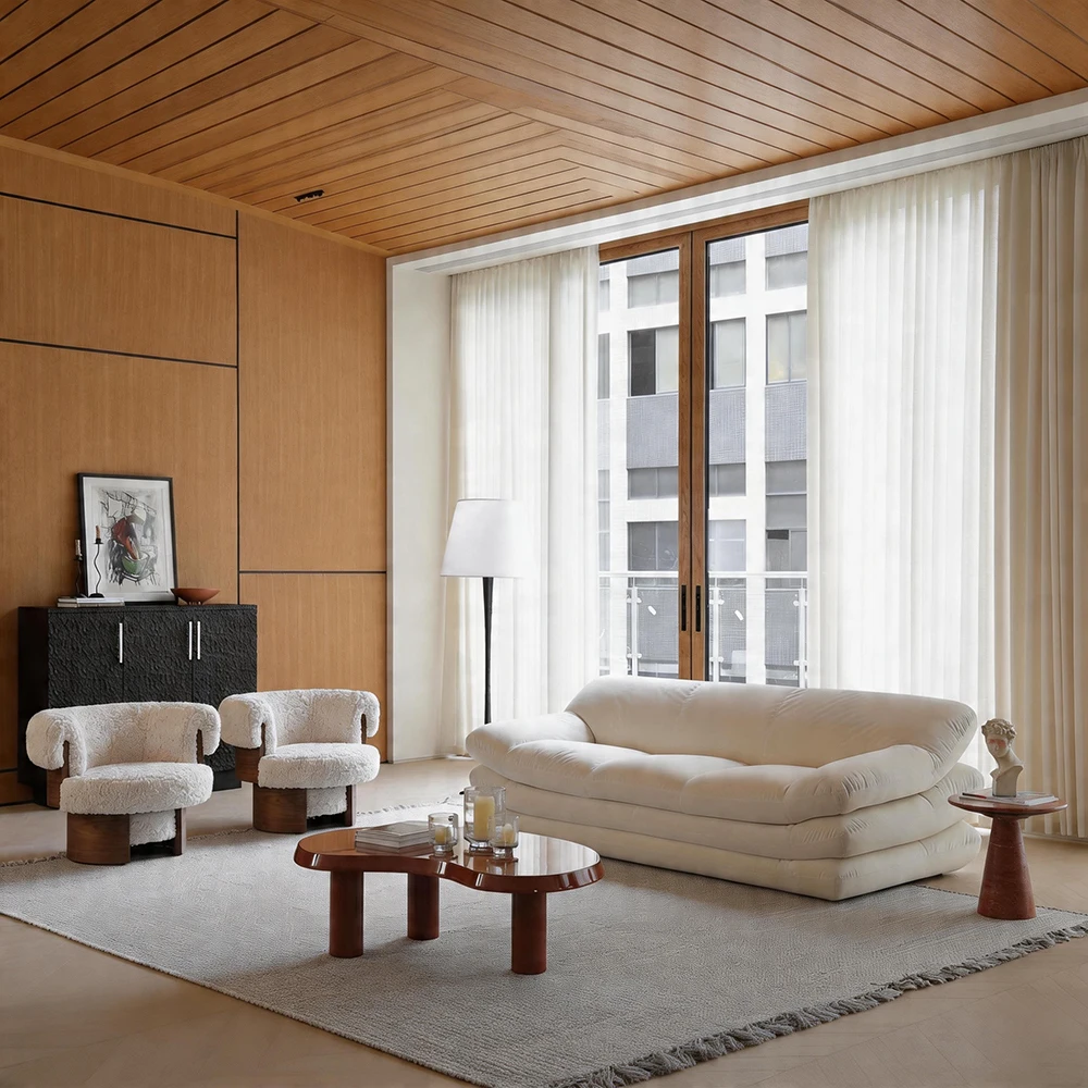 Modern 3-Seater Sofa Set for Office