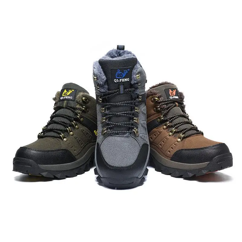 

Fall Winter Outdoor Climbing Shoes Casual Hiking Large Size Sports Warm Anti-Slip Women's Shoes High Help Height Function