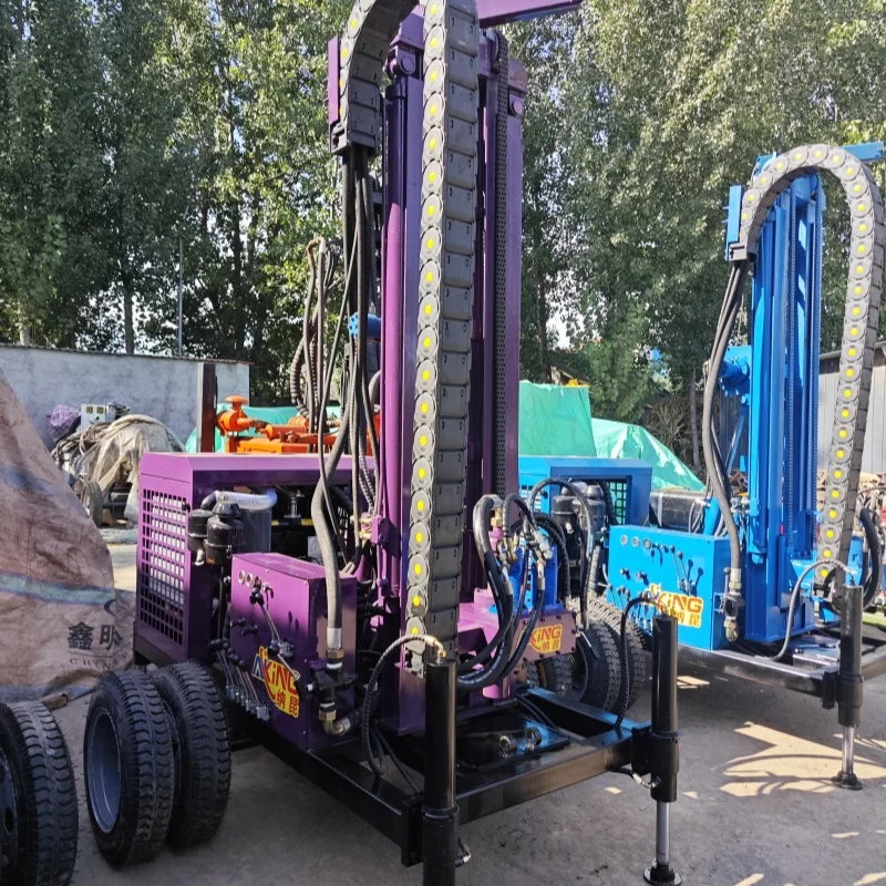 Высокопроизводительная дизельная буровая установка для водяных скважин диаметром 2025300 м. Индивидуальная буровая установка. Буровая установка для майнинга.