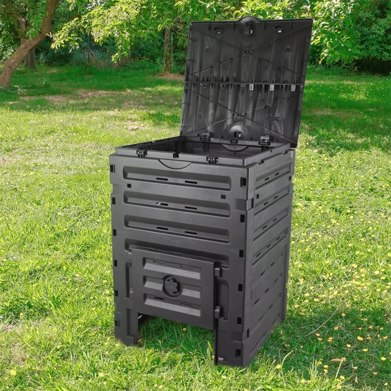 Eco-friendly Durable 500L Garden Plastic Compost Bin Compost Bucket