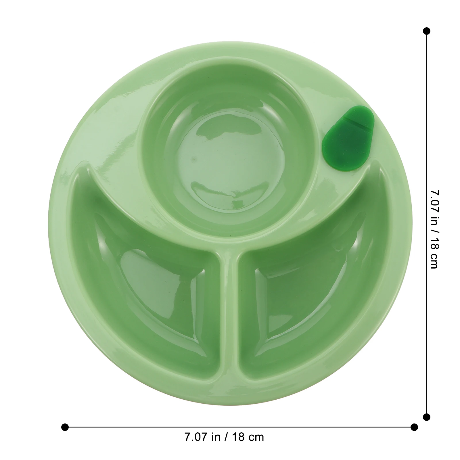 

1pc Baby Suction Silicone Divided Plate Strong Suction Base Infant Feeding Bowl Food Container Dish Divided Dinner Plate
