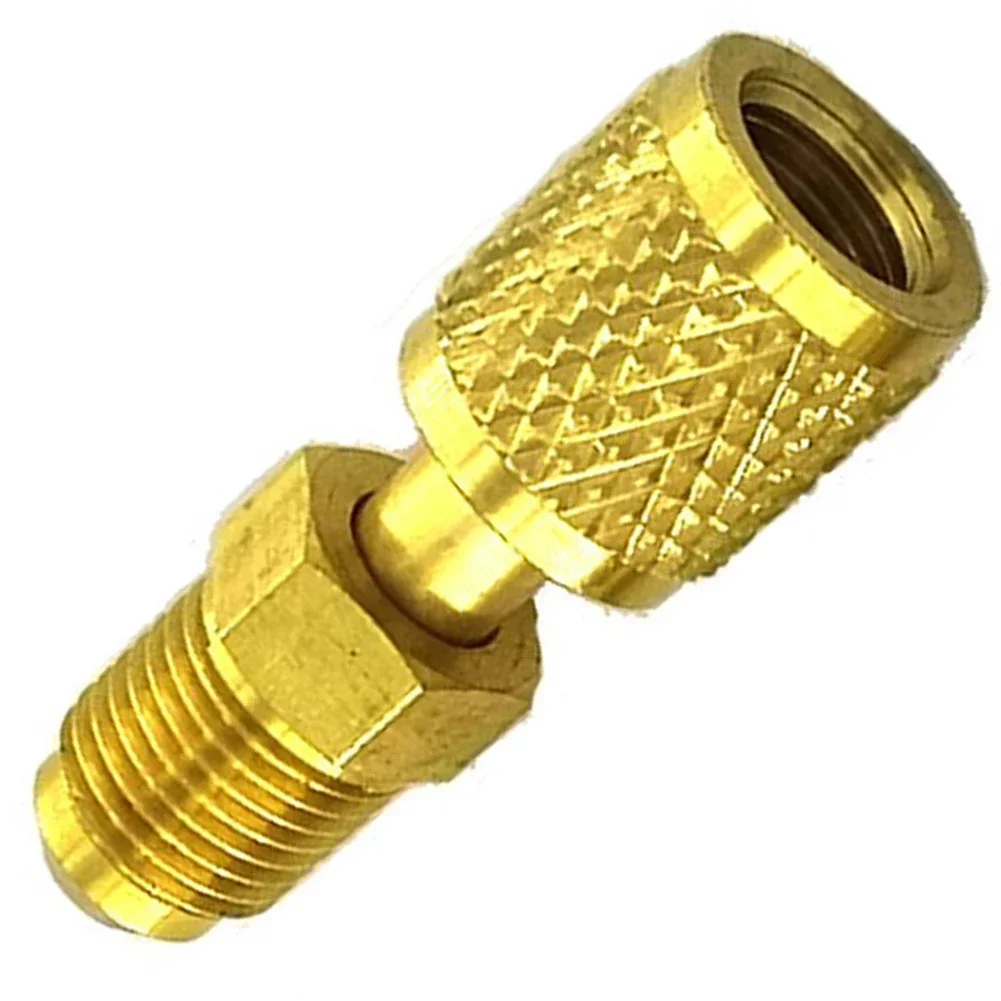 Male Adapter For R410 R32 R22 Gold Brass Features Sturdy Construction For Air Conditioning Systems 1pc High Quality