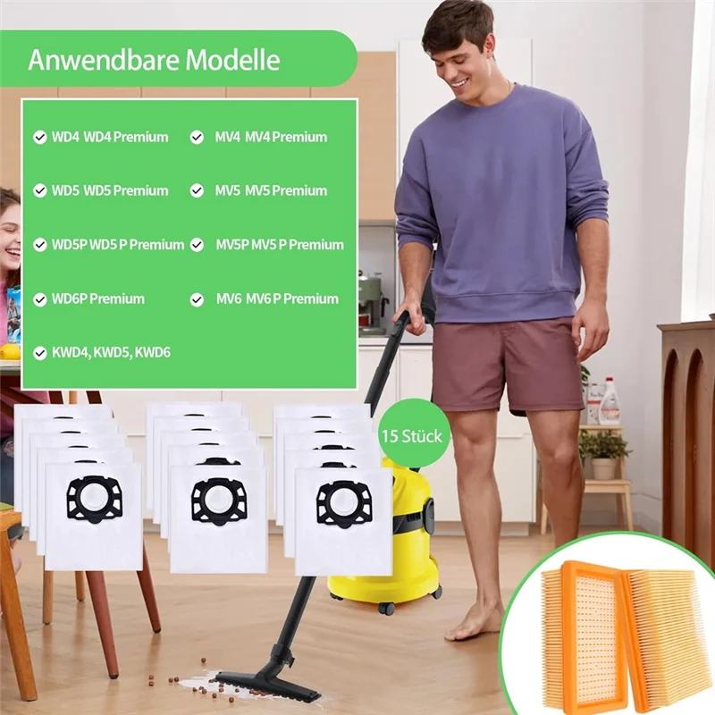 

M04K мешки для пылесоса 2.863-006.0 фильтр для Karcher WD4 WD5 WD6 WD5P WD6P премиум-класса запасные части для пылесоса