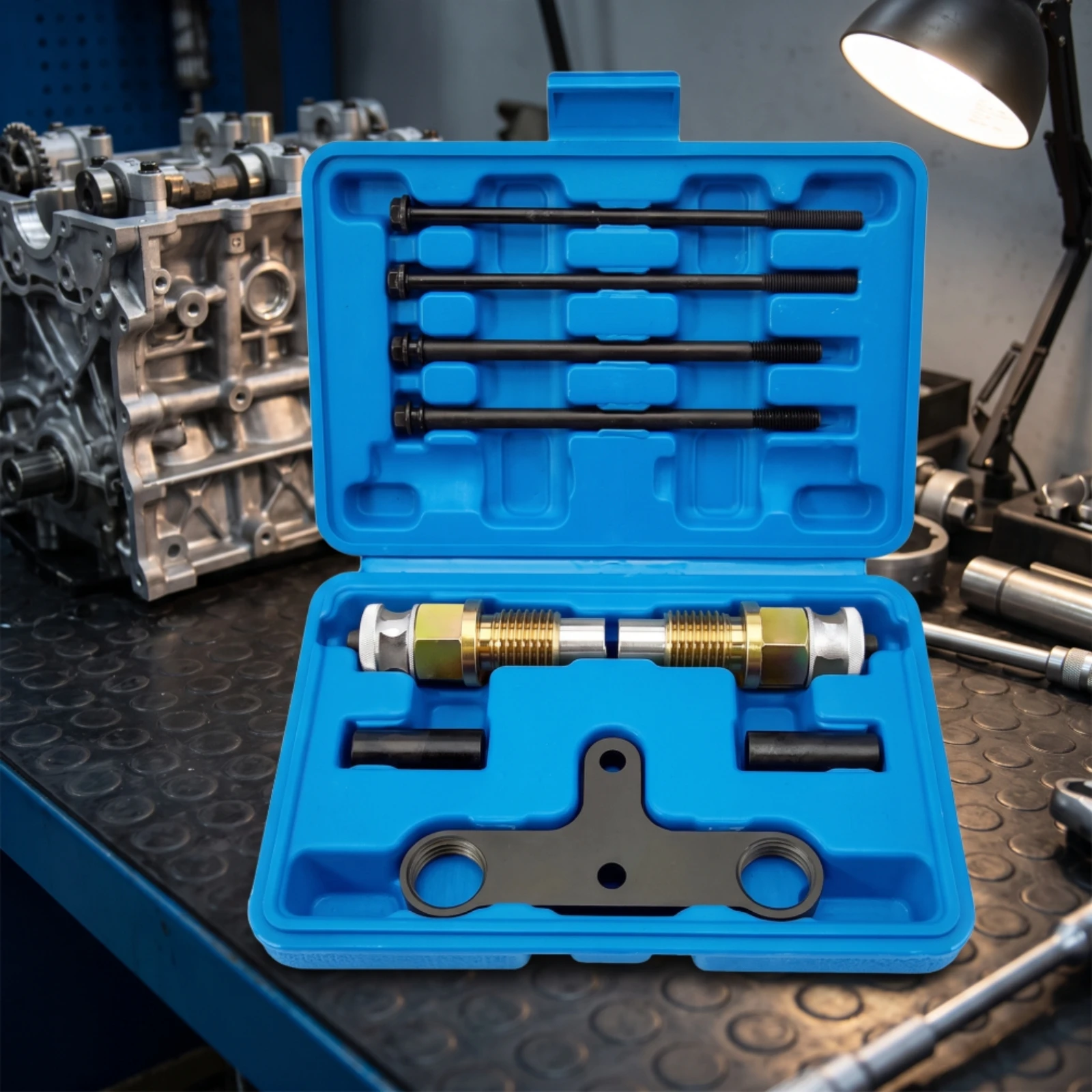Fuel Injector Puller and Installer Kit Heavy-Duty Fuel Injector Removal Puller Long-Lasting Sturdy for Mechanics
