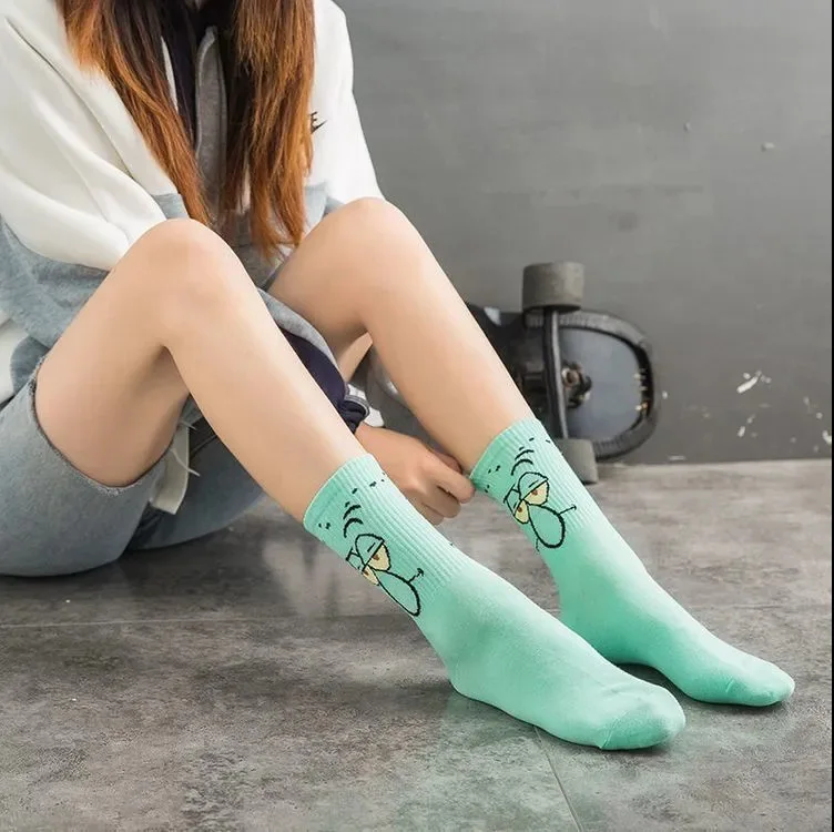 New Style Funny Anime Cartoon Character Socks Men Women Breathable Cotton Hip Suitable For Daily Wear - view 2