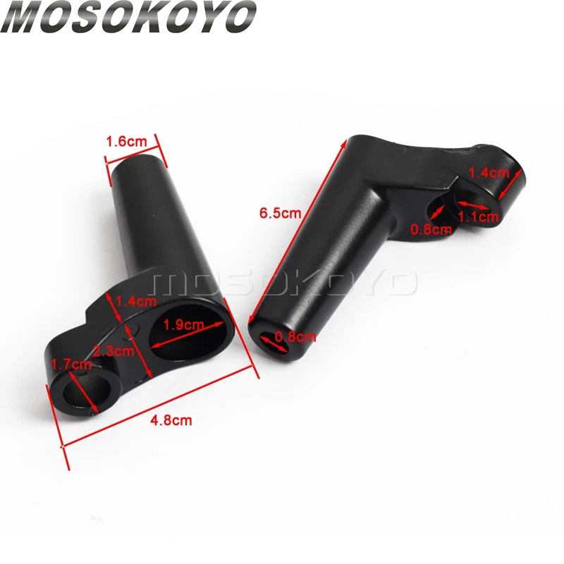 Black Chrome Front Turn Signals Light Relocation Aluminum For Harley Dyna Sportster 1200 883 Roadster Low Rider Super Glide FXD image 4