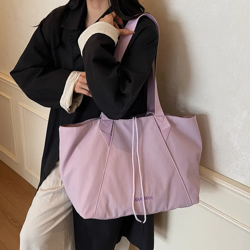 large-capacity-sport-fitness-bag-short-trip-travel-bag-women's-business-trip-bag-check-in-luggage-bag-canvas-backpack