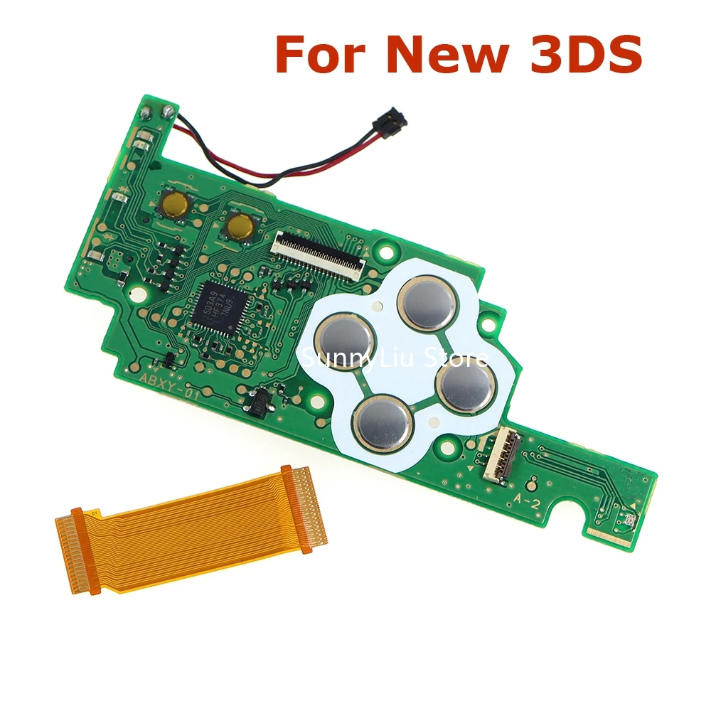 ABXY Keypad PCB Board with Connect Ribbon Cable Flex Cable for New 3DS switch board on off board