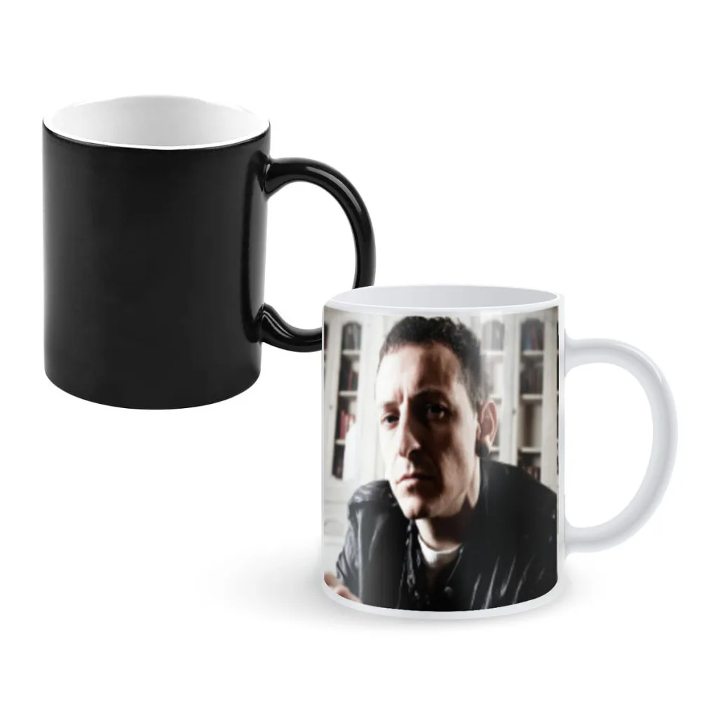 American Rock Legends-C-Chester-Bennington Creative Change Ceramic Mug Heat Revealing Coffee Cup Breakfast Cup Mug Gift