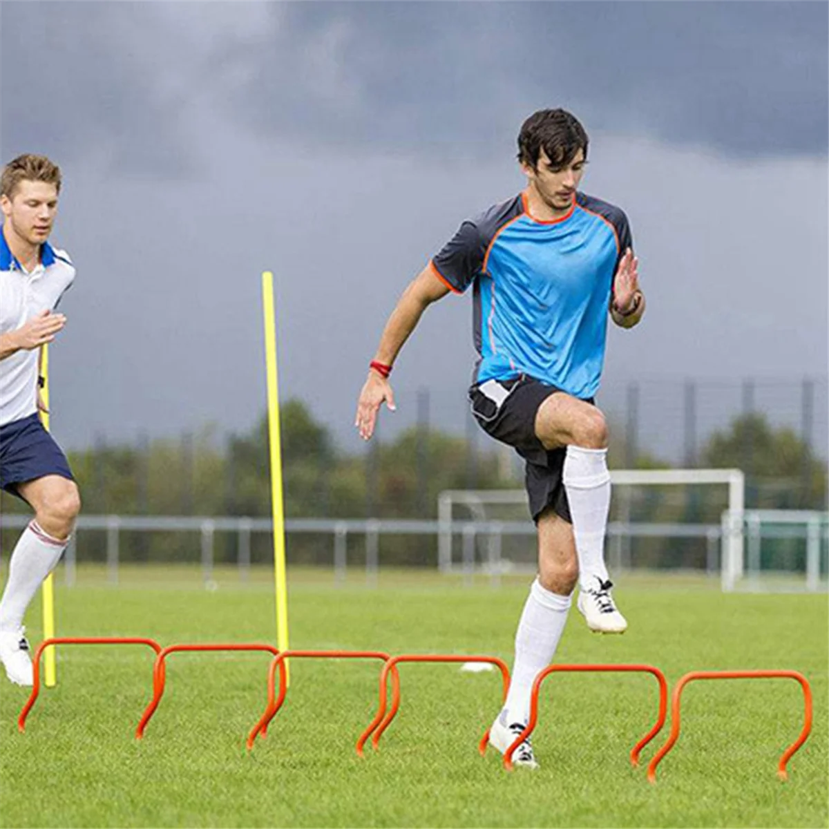 Agility Training Speed Hurdles 15cm Football Training Hurdle Crossbar for Soccer Practice - Orange