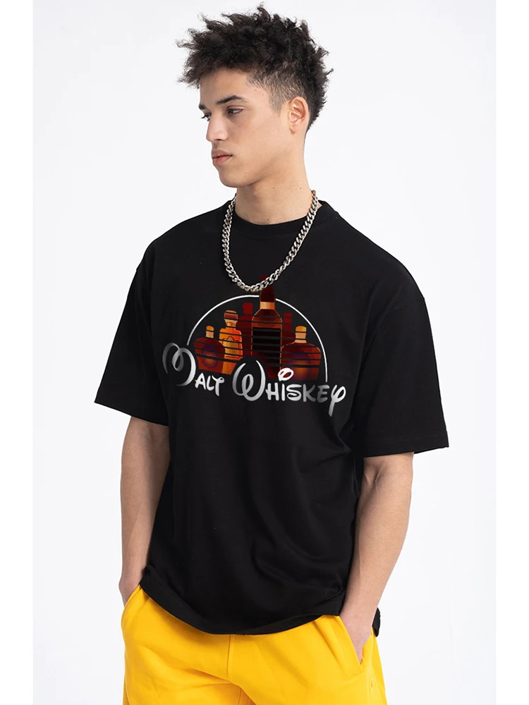 2024 New Summer Cool TShirt Men Short Sleeve Malt Whiskey T-Shirt Funny Alcohol Drunk Mens Tee O-Neck T Shirt Streetwear Tops image 3