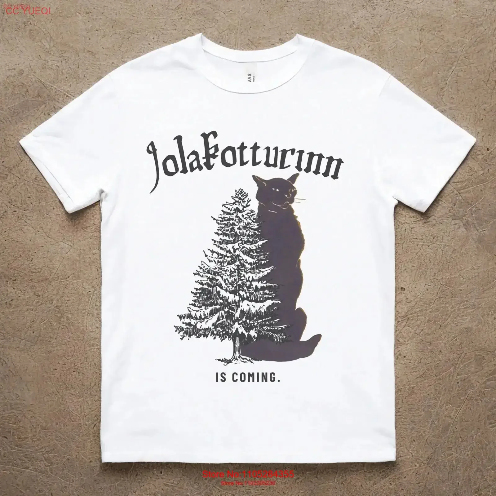 Jolakotturinn T Shirt Yule CaT Icelandic Folklore Christmas Krampus Holiday Winter Solstice Dark Academia vintage Washed Unisex