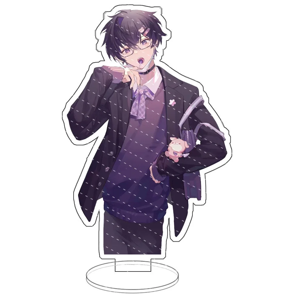 Lovely Products Wholesale Anime Nijisanji Rainbow Society Vtuber Figures Ren Zotto Aster Arcadia Acrylic Stand Model Toy Gifts