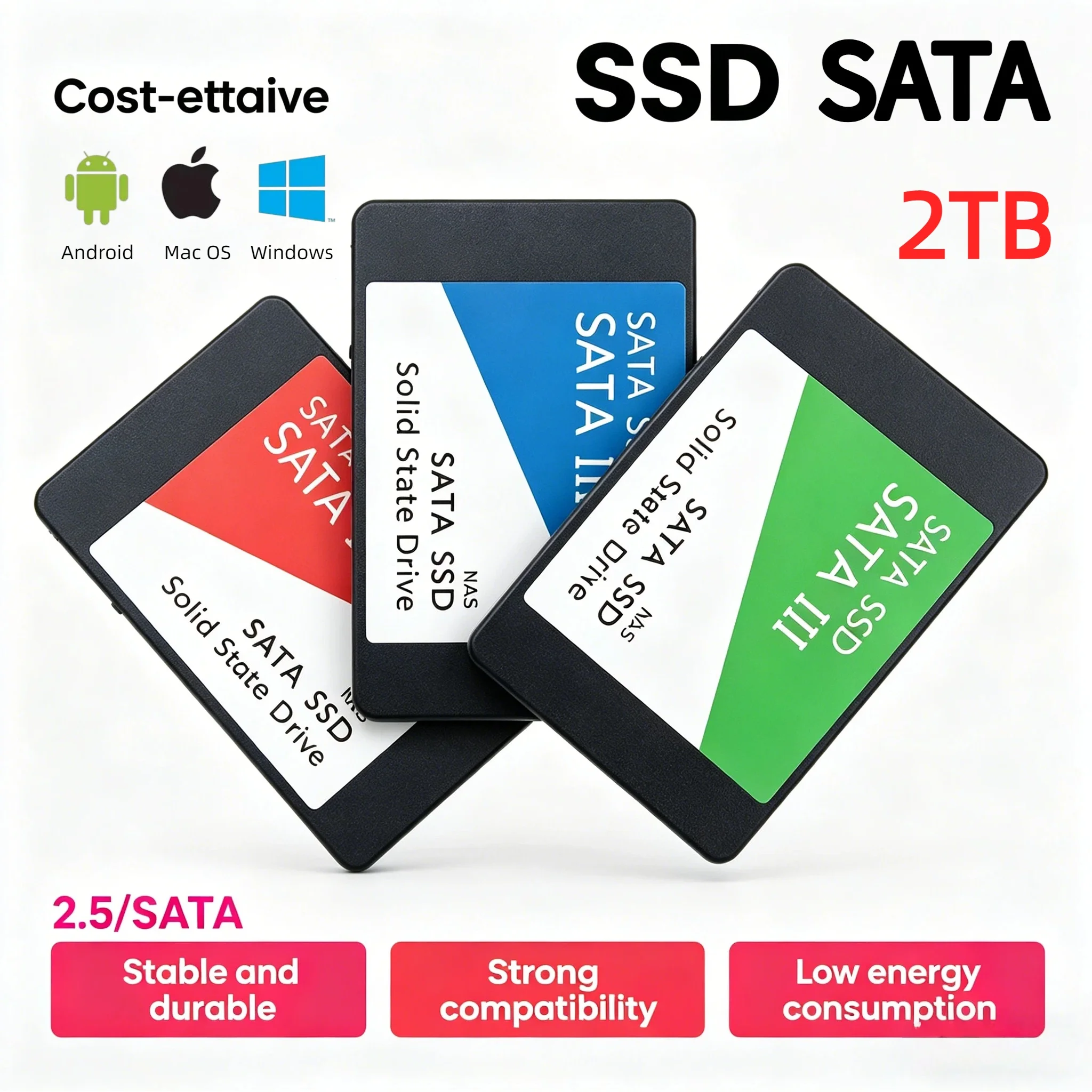 

Original 2TB External SATA3 Portable SSD High Speed Solid State Drive Hard Disk For Laptop Computer Upgrade Data Elite XTurbo 1