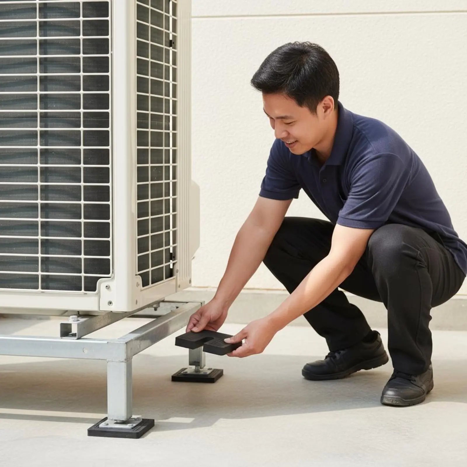 

Air Cooling Foot Pad Anti-Slip Air Cooling Oscillation Isolator Mechanical Unit Damping Foot Long-Lasting Sturdy Duty Equipment