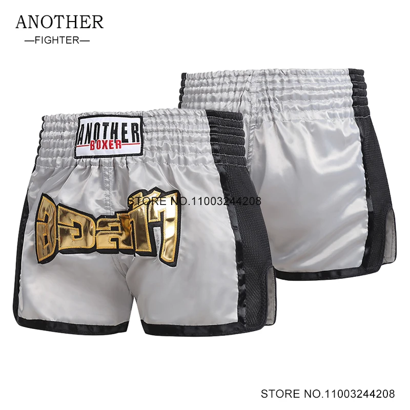 

Thai Boxing Shorts Child Women Men Muay Thai Pants Short Kickboxing Adult Kids Martial Arts Clothing Embroidery Fighting Shorts