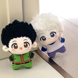 Anime Hunter x Hunter 10cm Killua Zoldyck GON Mini Body Plush Doll Kawaii Pendant Cosplay Keychain Stuffed Toys Plushie Gift Toy