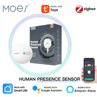 MOES Tuya ZigBee 3.0 Human Presence Sensor Detector Radar Wave Detection Sensor for Home Security Smart Human body Exists Sensor