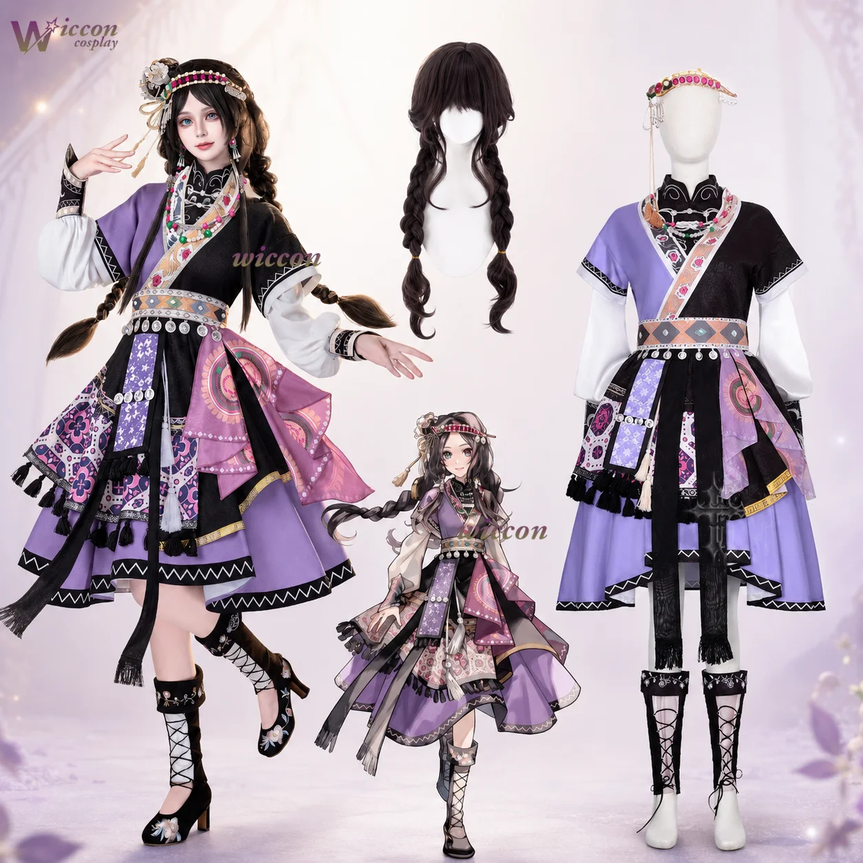 conjunto-retro-de-cosplay-de-naya-de-matsurika-no-kei-tenmei-iniden-para-conveniones-de-anime-y-juego-de-rol-de-personajes