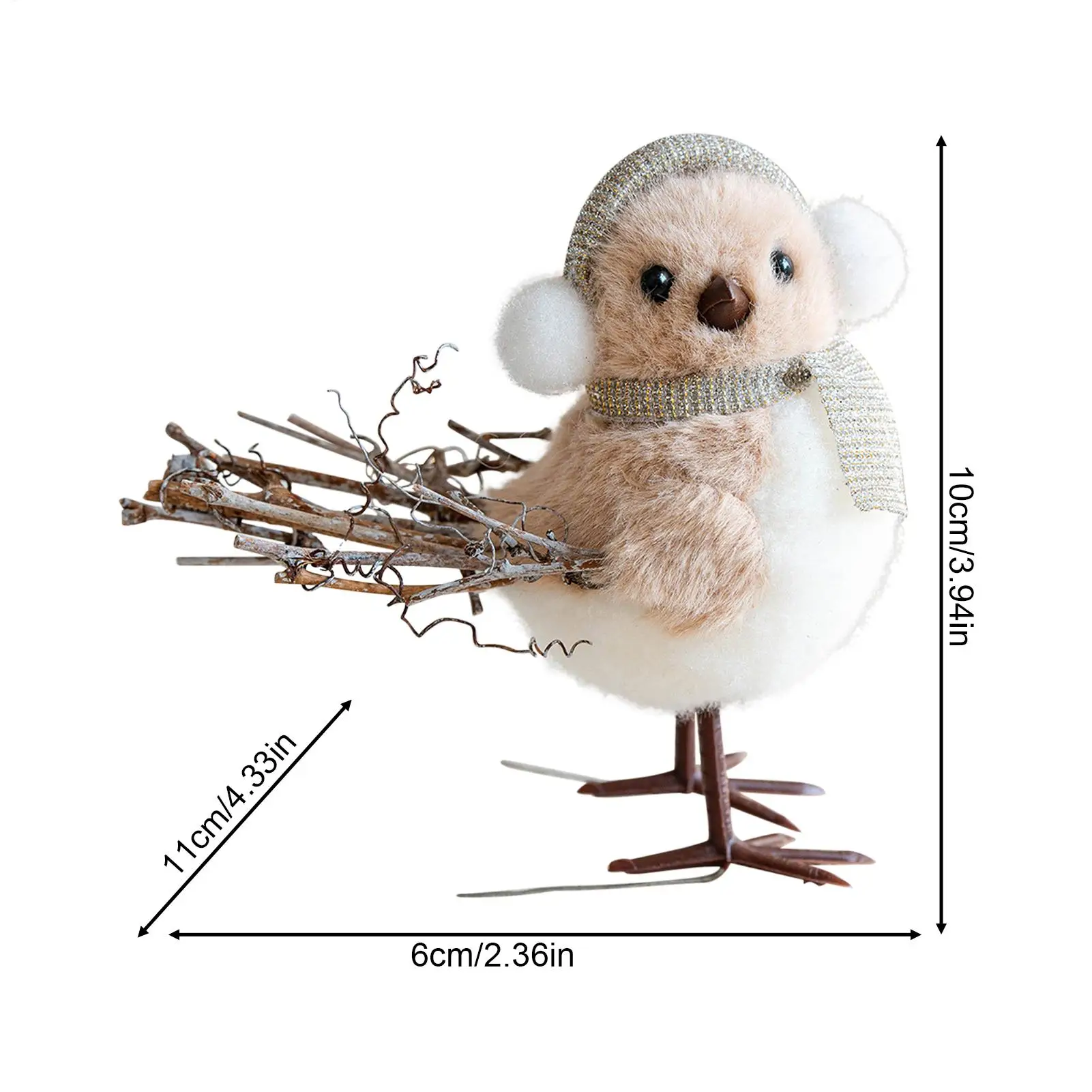 الحلي لشجرة عيد الميلاد رغوة واقعية ثلاثية الأبعاد تصميم الطيور عيد الميلاد رغوة قلادة على شكل طيور لشجرة لغرفة النوم شرفات المداخل