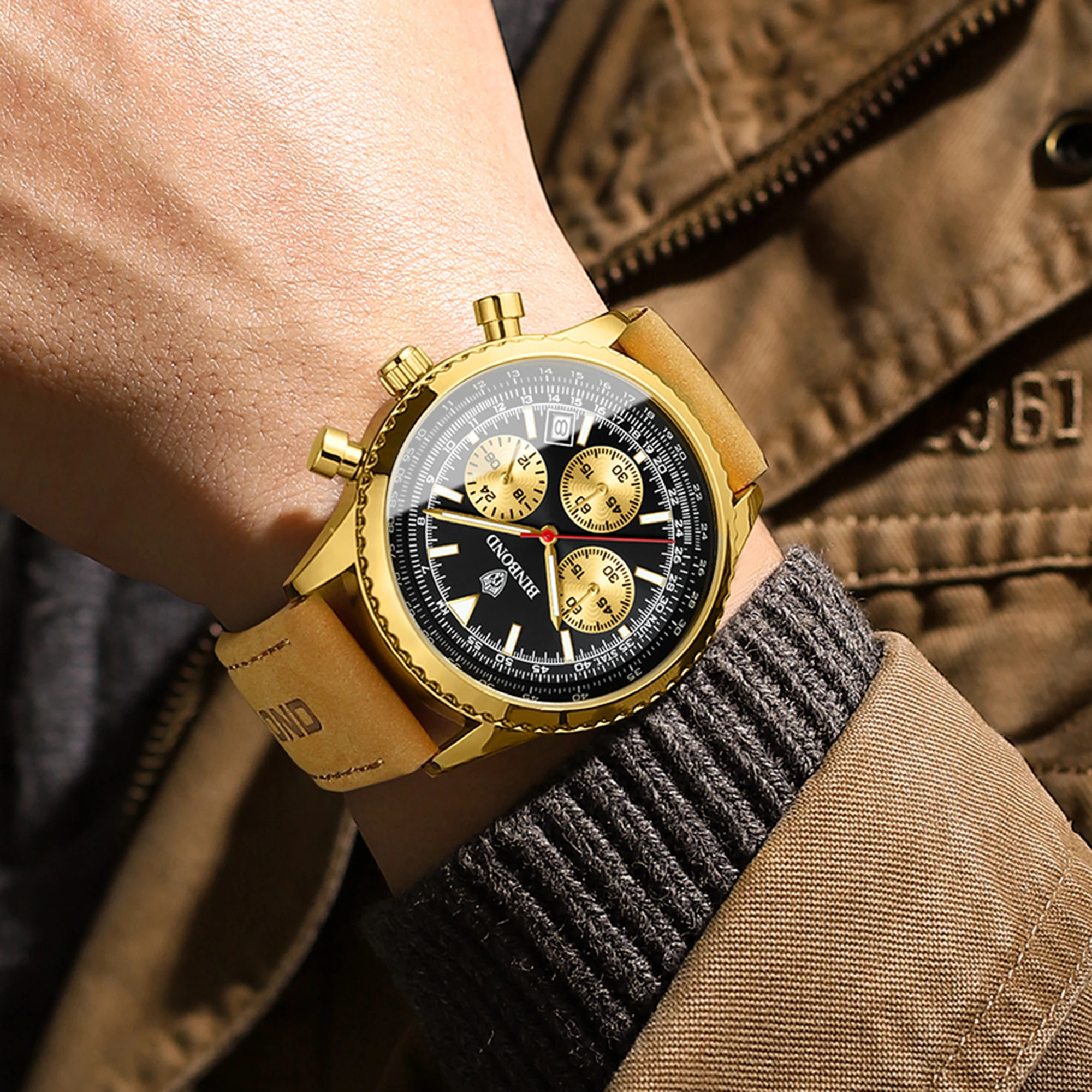 BINBOND スポーツラグジュアリー腕時計 メンズ クォー - Luxury Watch Hublot のレビューと価格
