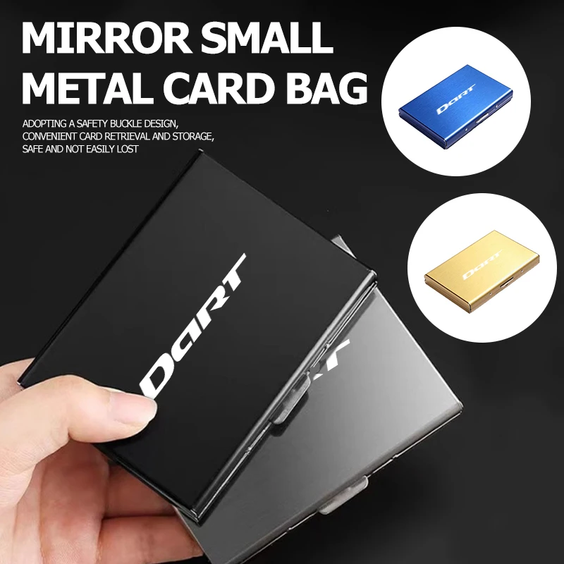 Универсальный автомобильный мужской кошелек для кредитных карт из нержавеющей стали, чехол для карт Dodge ‌ Зарядное устройство Challenger Hellcat Jcuv Journey RAM SRT Caravan