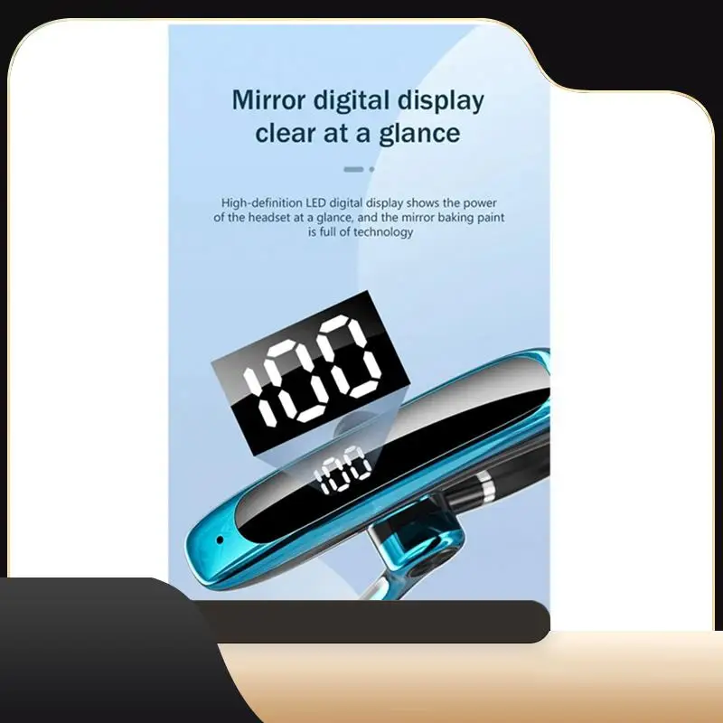 

Беспроводные наушники с двойным микрофоном, Bluetooth-наушники ENC, гарнитура с шумоподавлением для делового вождения, простая установка, синяя