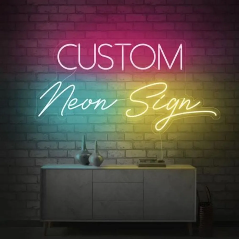 Customizable Neon Sign Room Decoration DIY Japanese Anime Company Logos Business Led Neon Sign for Wedding Happy Birthday Party