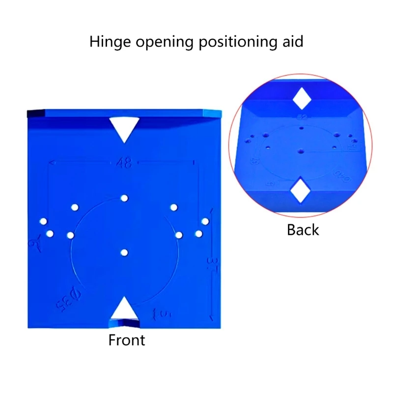 Guida per localizzazione dei fori perforazione della cerniera da 35/40 mm aperto per punta del trapano per del