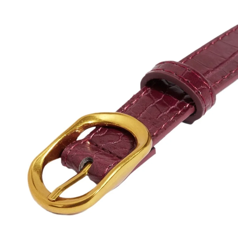 جديد بو الجلود حزام فاخر حزام المرأة عادية تنوعا حزام جلد بسيط المرأة #3