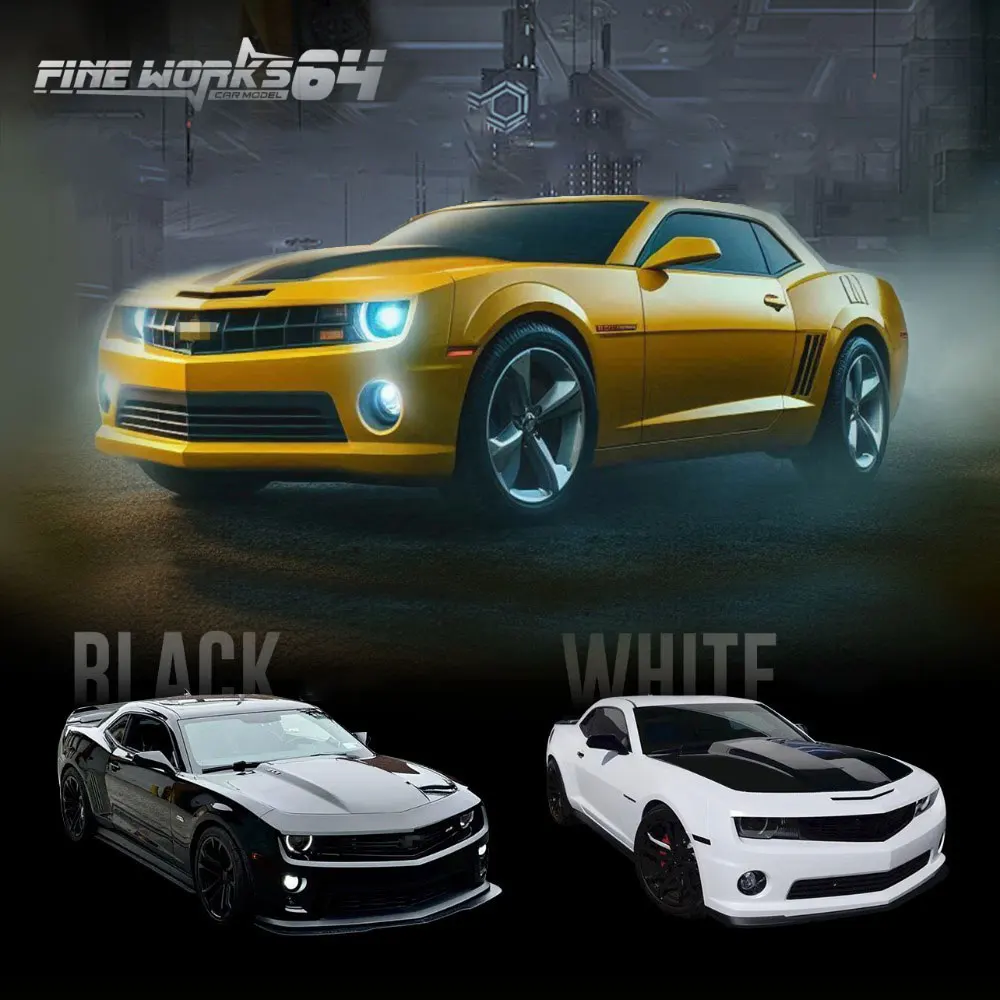 

1/64 Fine Works 64 Model Car Camaro Mk5 Vehicle Diecast Car Hobby Collection Toy With Display Case For Adults
