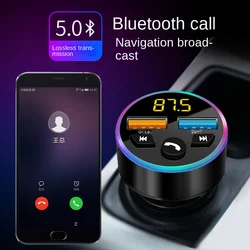 New Style 3.1A Dual USB Car MP3 Player Car Fm Bluetooth Receiver QC3.0 Cigarette Lighter Fast Charging Car Charger Power Adapter