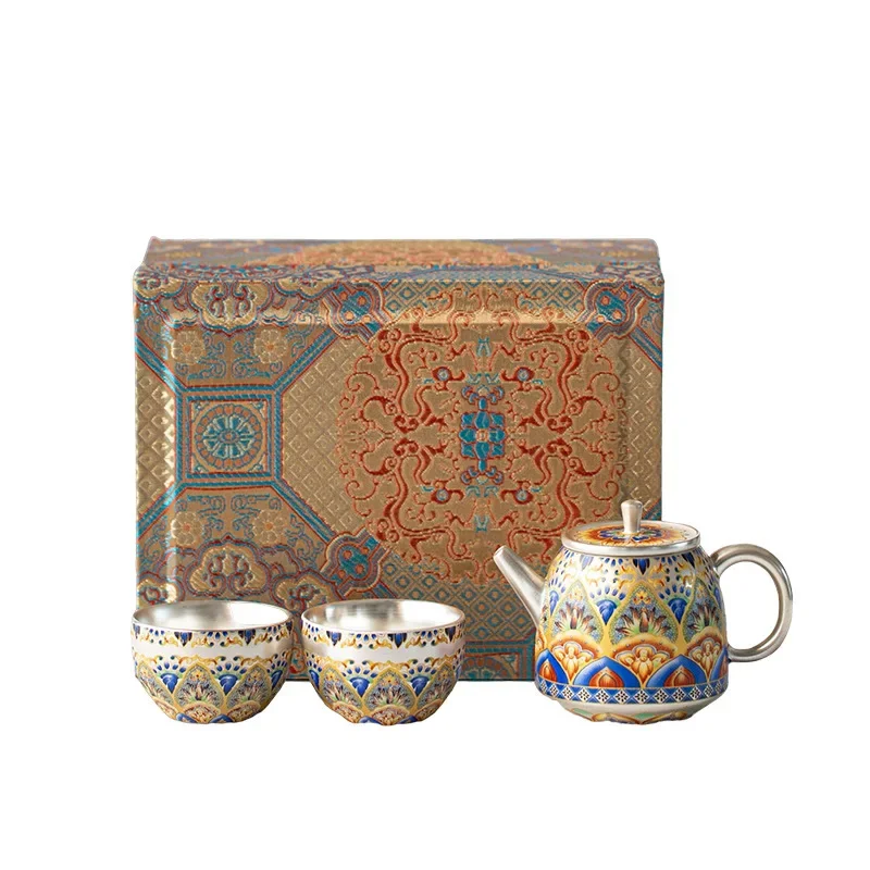 

Liu Yin, a pot of two cups of tea set, Chinese high-end ceramic household kung fu tea set