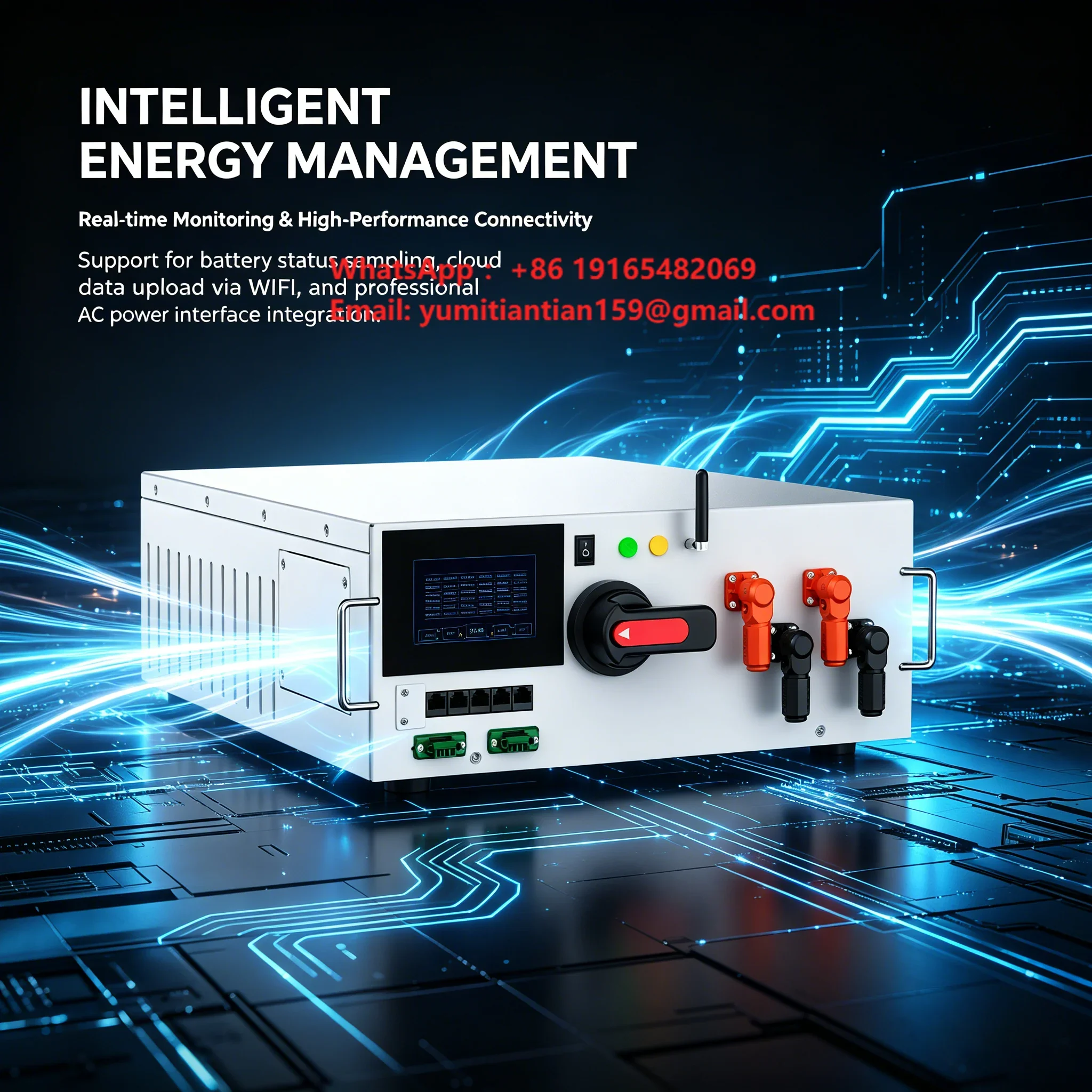 JKESS 160S 176S 100A 200A HV Master Control Box High Voltage Battery Management System for Lithium Battery APP&Web Monitoring