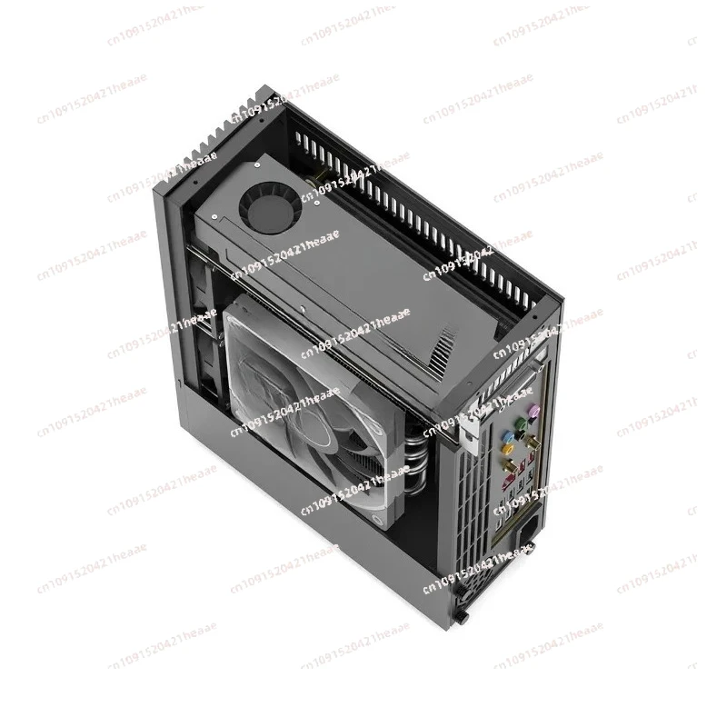 Suitable for  R2S half-height graphics card air-cooled flex in-line 4.9L smallmini chassis 1u aluminum alloy cnc knife card