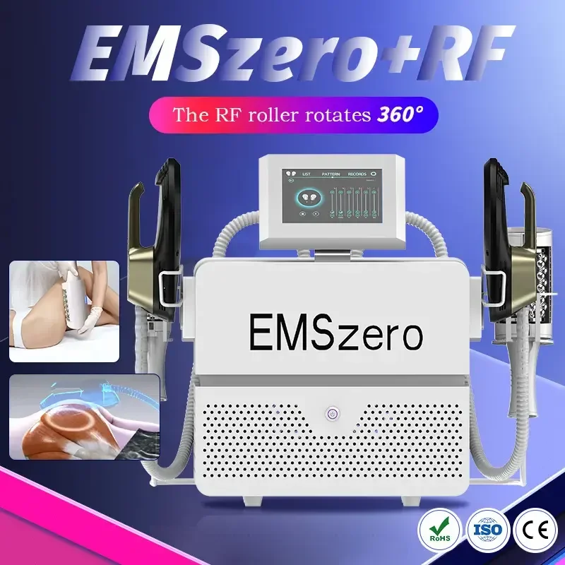 

2024 EMSzero + Roller Machine EMS NEO Body Скульптурное устройство для похудения Сжигание жира Nova потеря веса электромагнитные мышцы