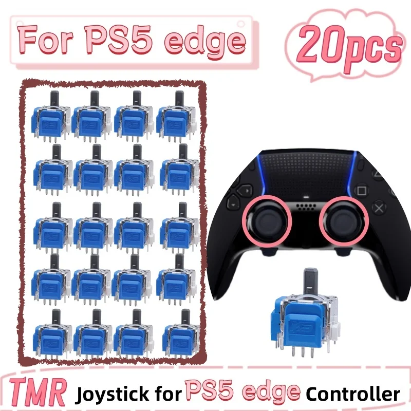 

20 шт. сменный 3D аналоговый джойстик для PS5 Edge джойстики электромагнитный контроллер ThumbStick запасные части аксессуары 2024