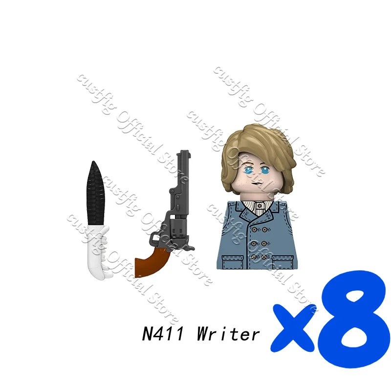 US Western Cowboy Militär-Bausteine Amerikanischer Bürgerkrieg Armee-Soldaten-Figuren Infanterie Kavallerie Sheriff Waffen DIY Bausteine Spielzeug