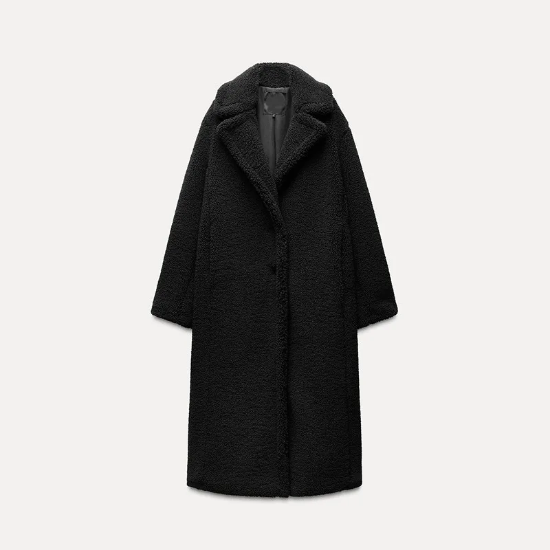 Comfortable Long Fleece Women's Coat Autumn Winter New Arrival Street Style Multi-Color Options Zadata Brand Chinese Origin