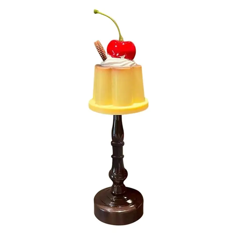 Aug. Pudding Night Light LED Table Lamp Desk Bedside Bedroom Bar Room Decoration Atmosphere Sleep Lamp Children's Gift